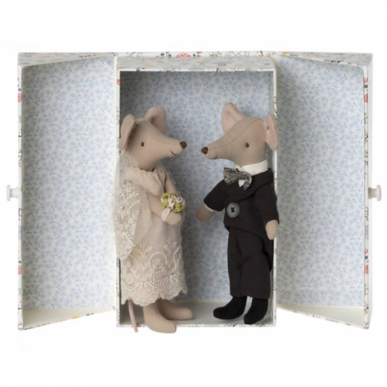Wedding Mice Couple In Box By Maileg 3+