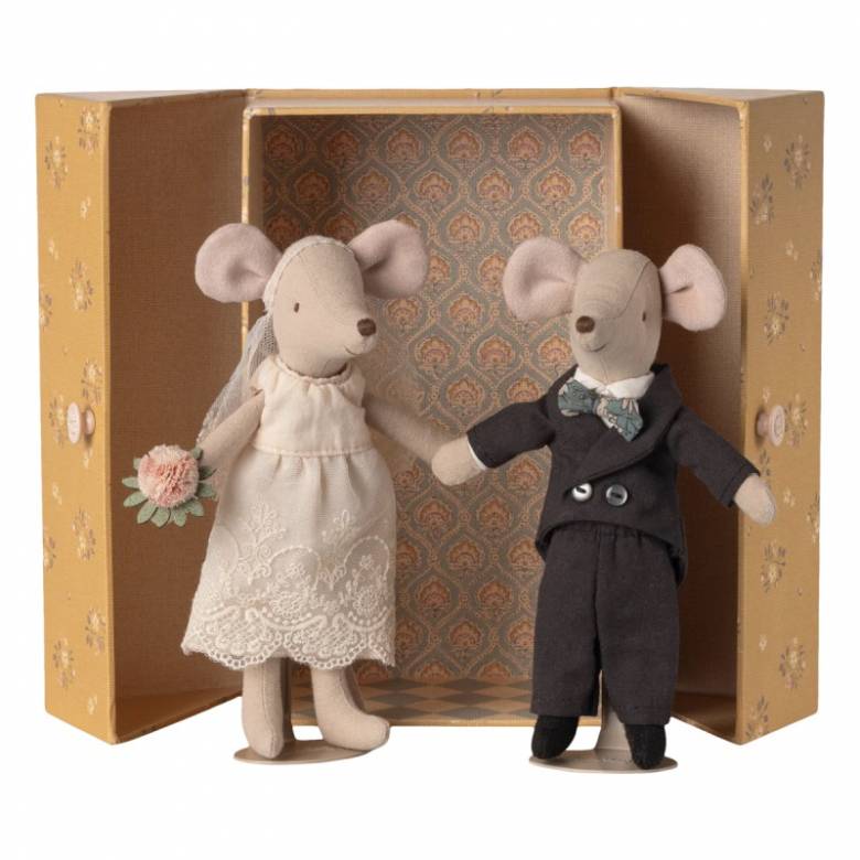 Wedding Mice Couple In Box By Maileg 3+