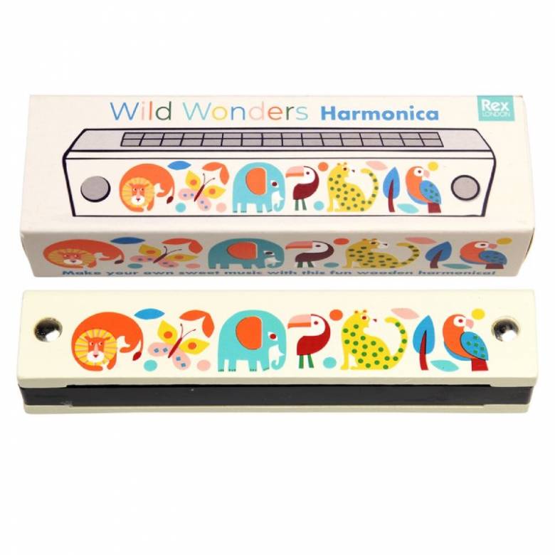Wild Wonders Wooden Harmonica 3+