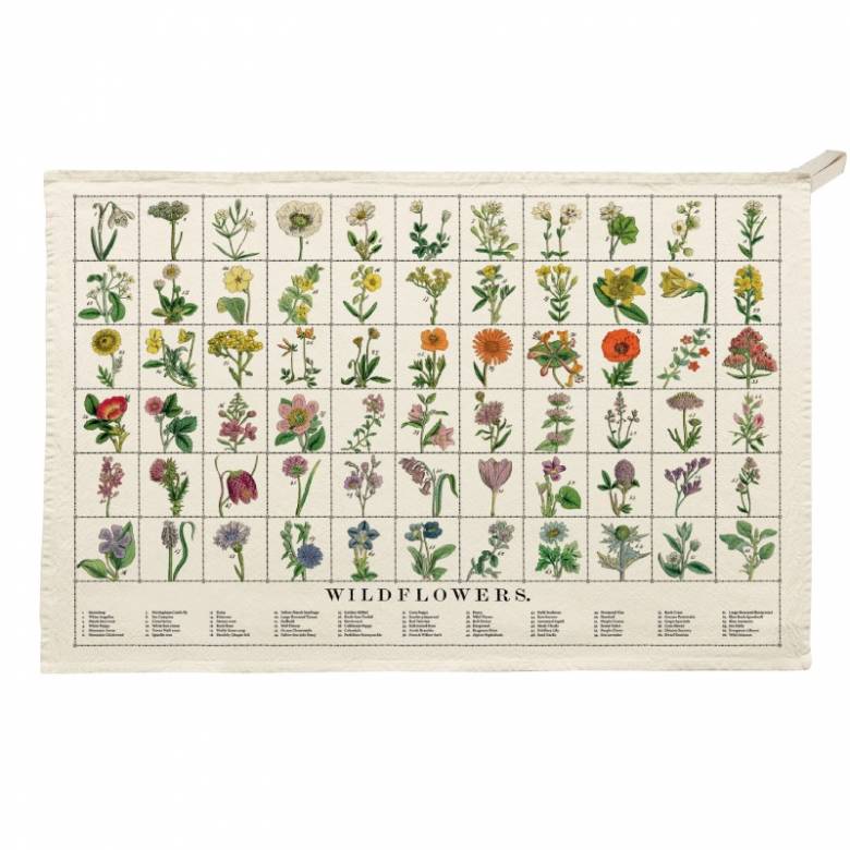 Wildflowers - Organic Cotton Tea Towel