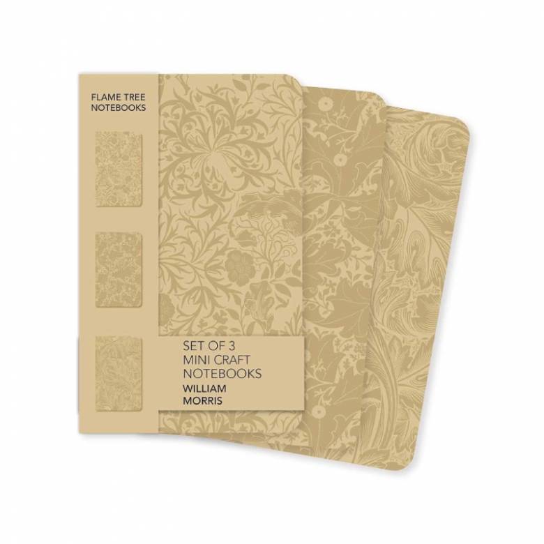 William Morris - Set Of 3 Mini Craft Notebooks