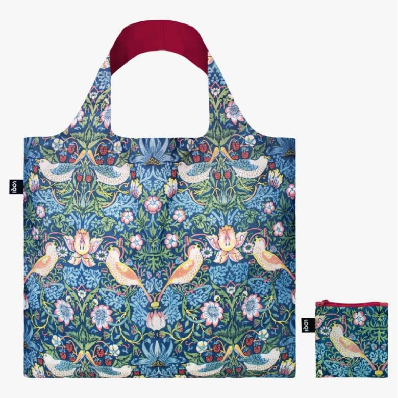 William Morris The Strawberry Thief - Eco Tote Bag With Pouch