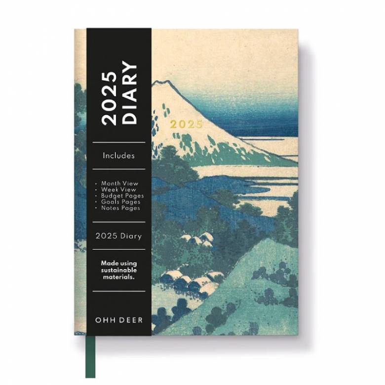 Woodblock Mountains 2025 Diary A6