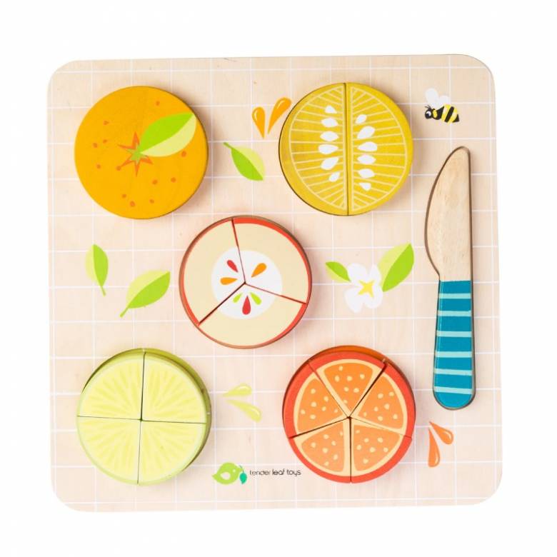 Wooden Citrus Fractions Educational Toy 18m+