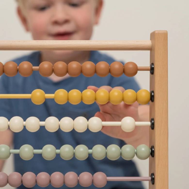 Wooden FSC Abacus In Vintage Colours 1+