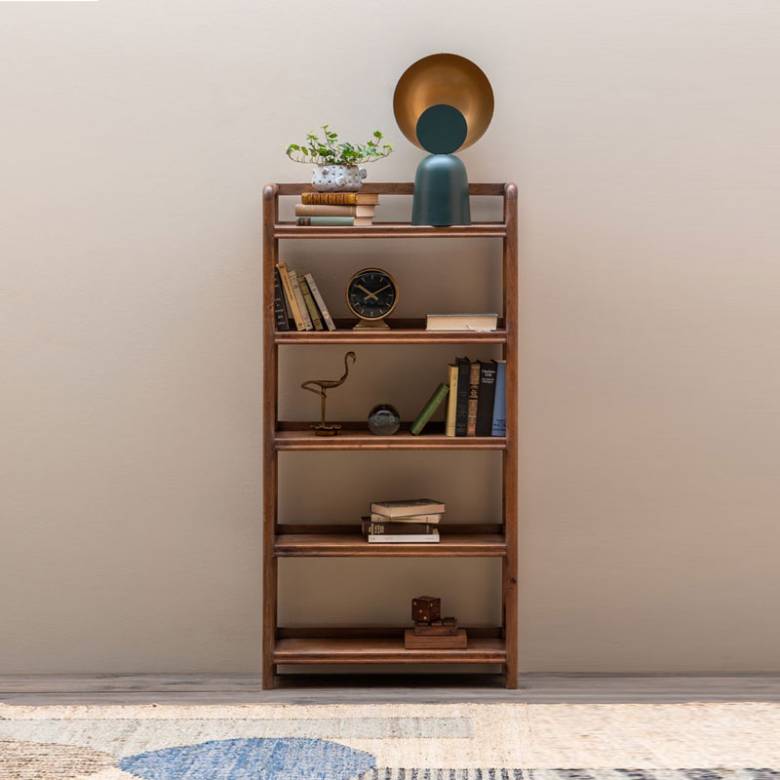 Wooden Mid Century Style Bookcase Shelves