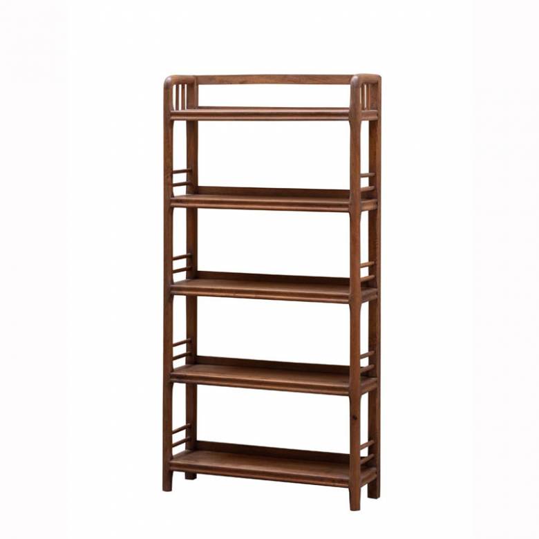 Wooden Mid Century Style Bookcase Shelves