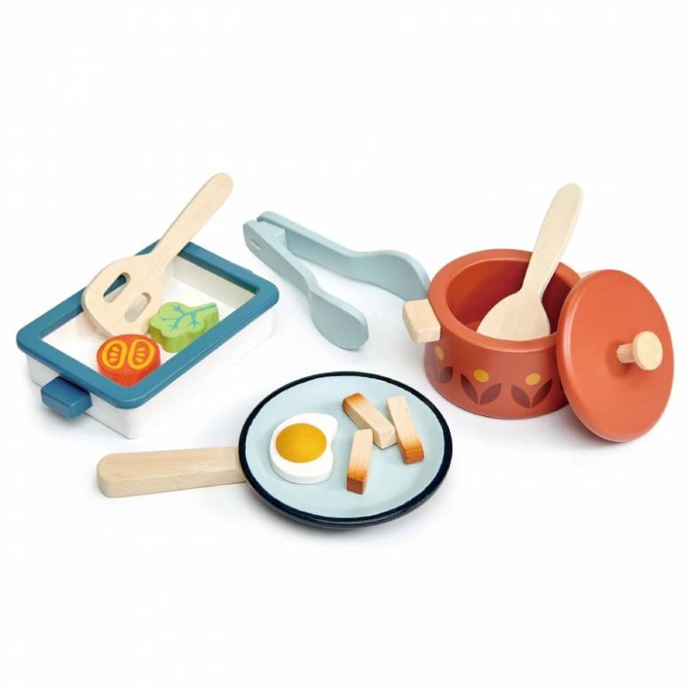 Wooden Pots And Pans Play Set 3+