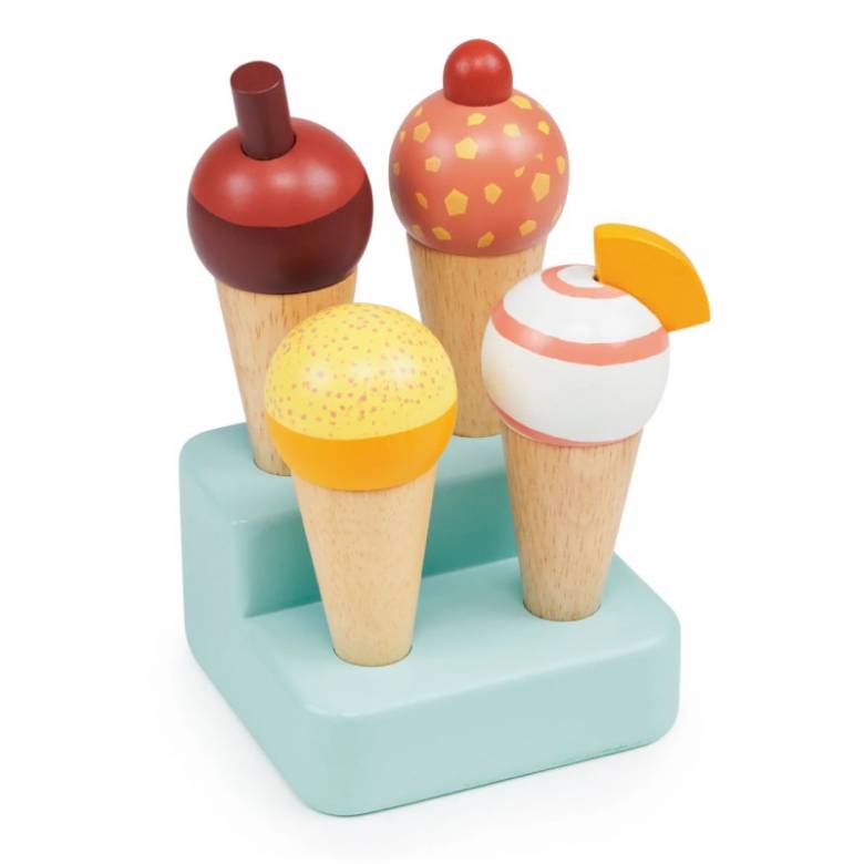 Wooden Sunny Gelato Ice Cream Stand Play Food 2+