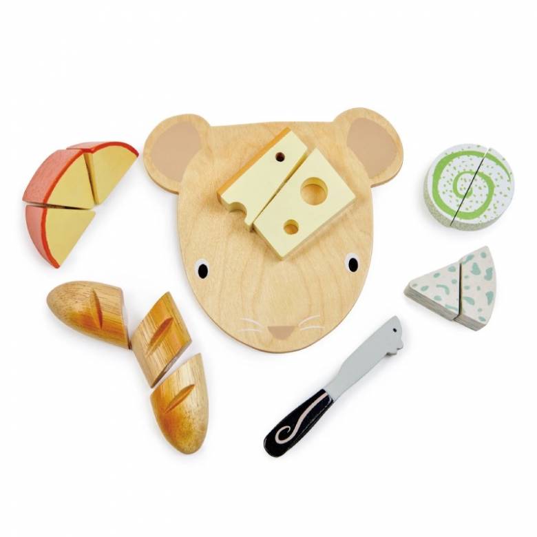 Wooden Toy Cheese Chopping Board 3+