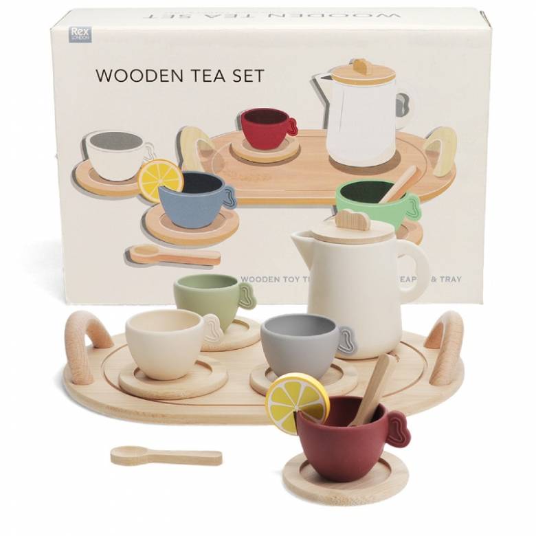 Wooden Toy Tea Play Set 3+