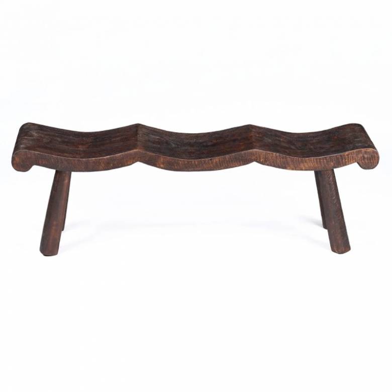 Wooden Wave Bench