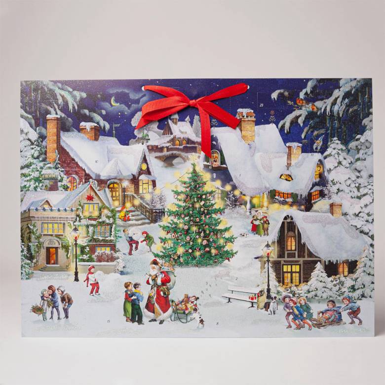 Village On The Hill - Large Christmas Advent Calendar