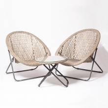 Rattan Chairs and Table Lounge Set